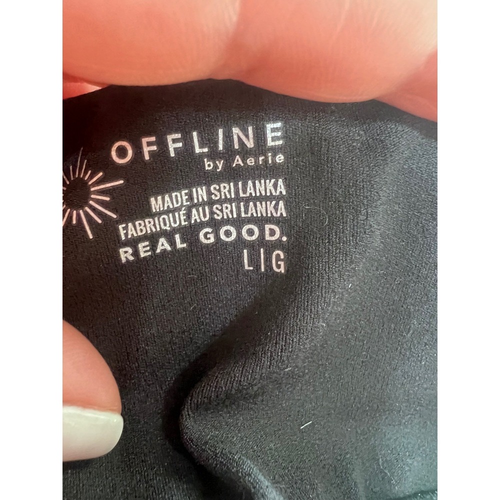 OFFLINE By Aerie Stripe Rib Night Out Midi Tube Dress Size L - Picture 9 of 12